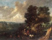 Joseph Van Bredael River landscape with fishermen and wa Spain oil painting artist
